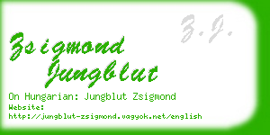 zsigmond jungblut business card